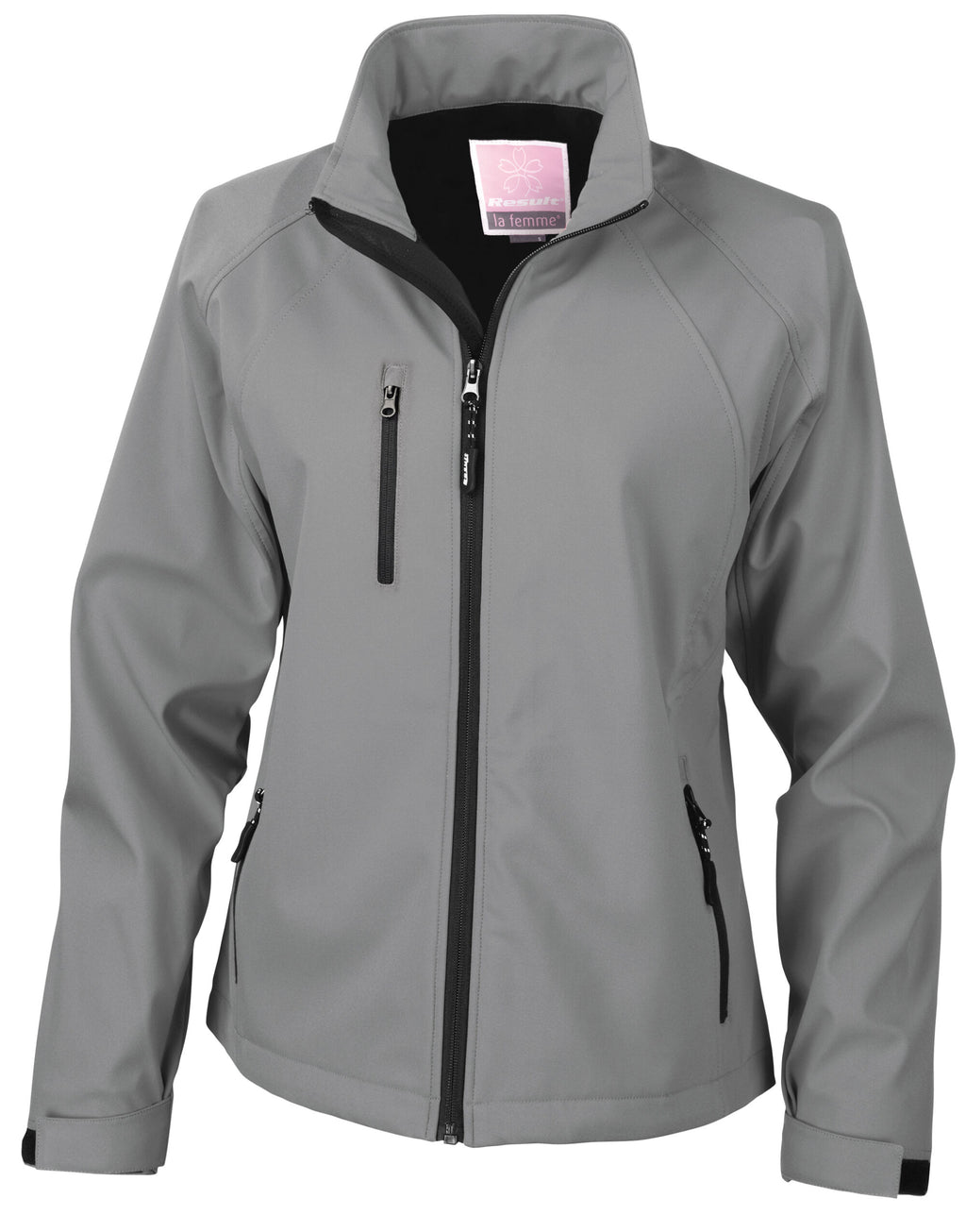 R128F Result Womens Baselayer Softshell Jacket - Silver Grey - R128F