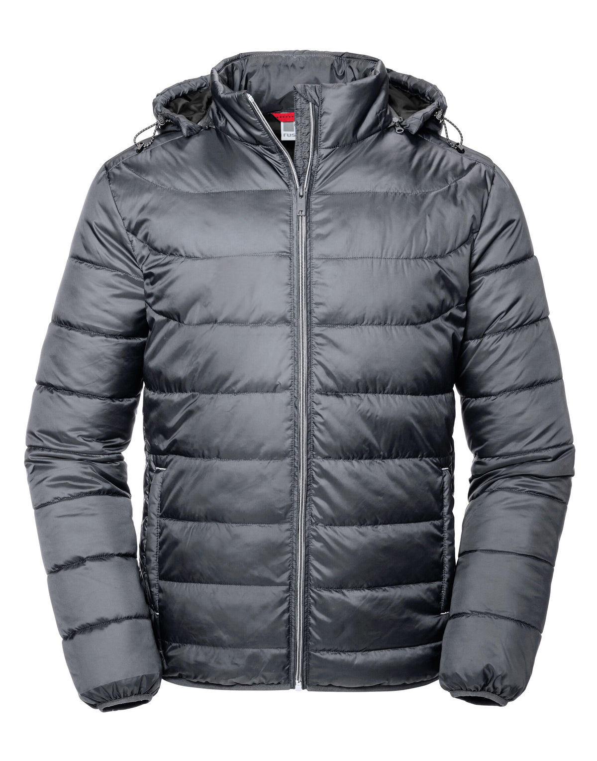 R440M Russell Mens Hooded Nano Jacket - Iron Grey - R440M