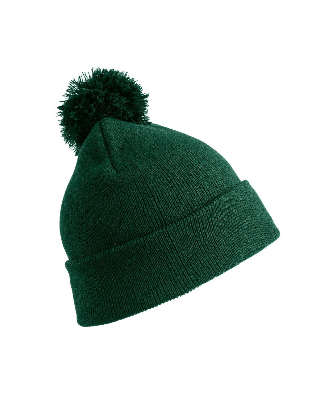 RC028J Result Winter Junior Pom Pom Beanie - Bottle Green - RC028J