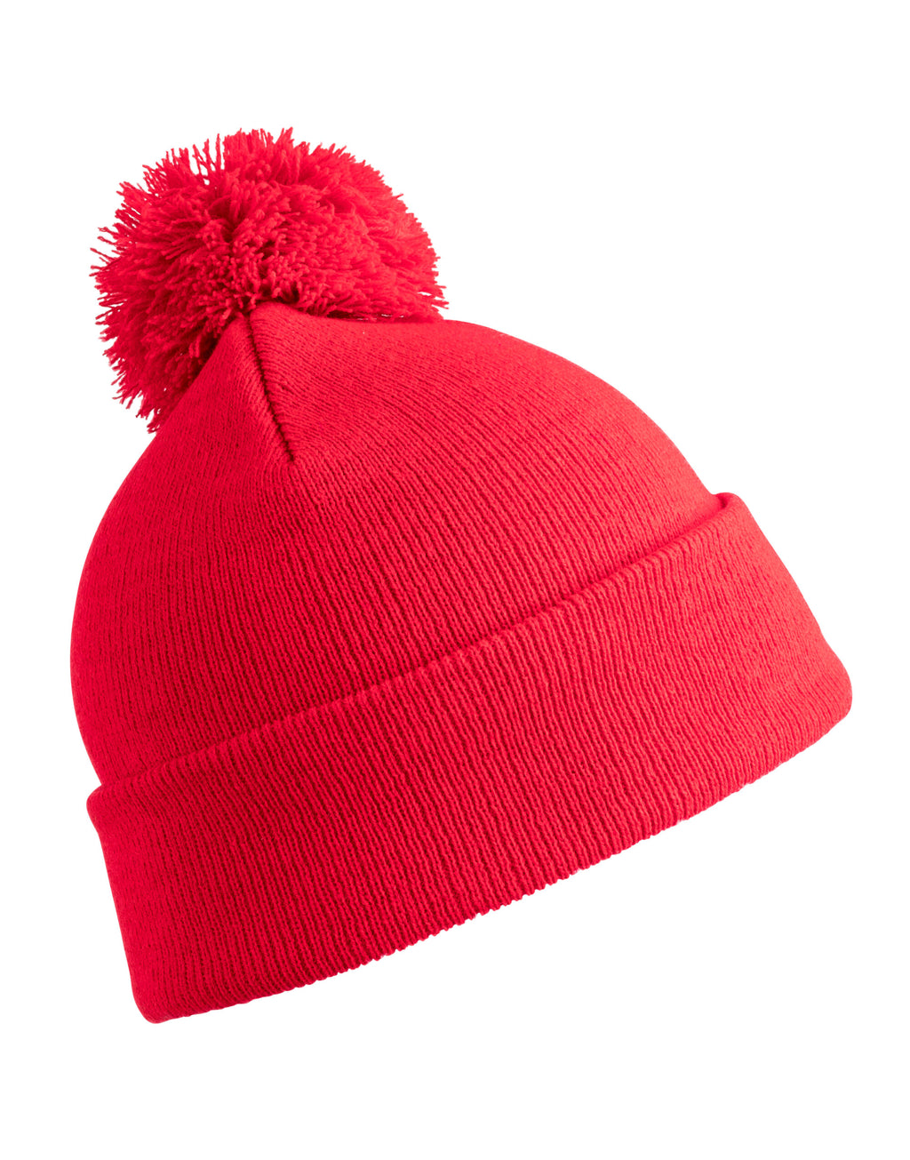 RC028J Result Winter Junior Pom Pom Beanie - Red - RC028J