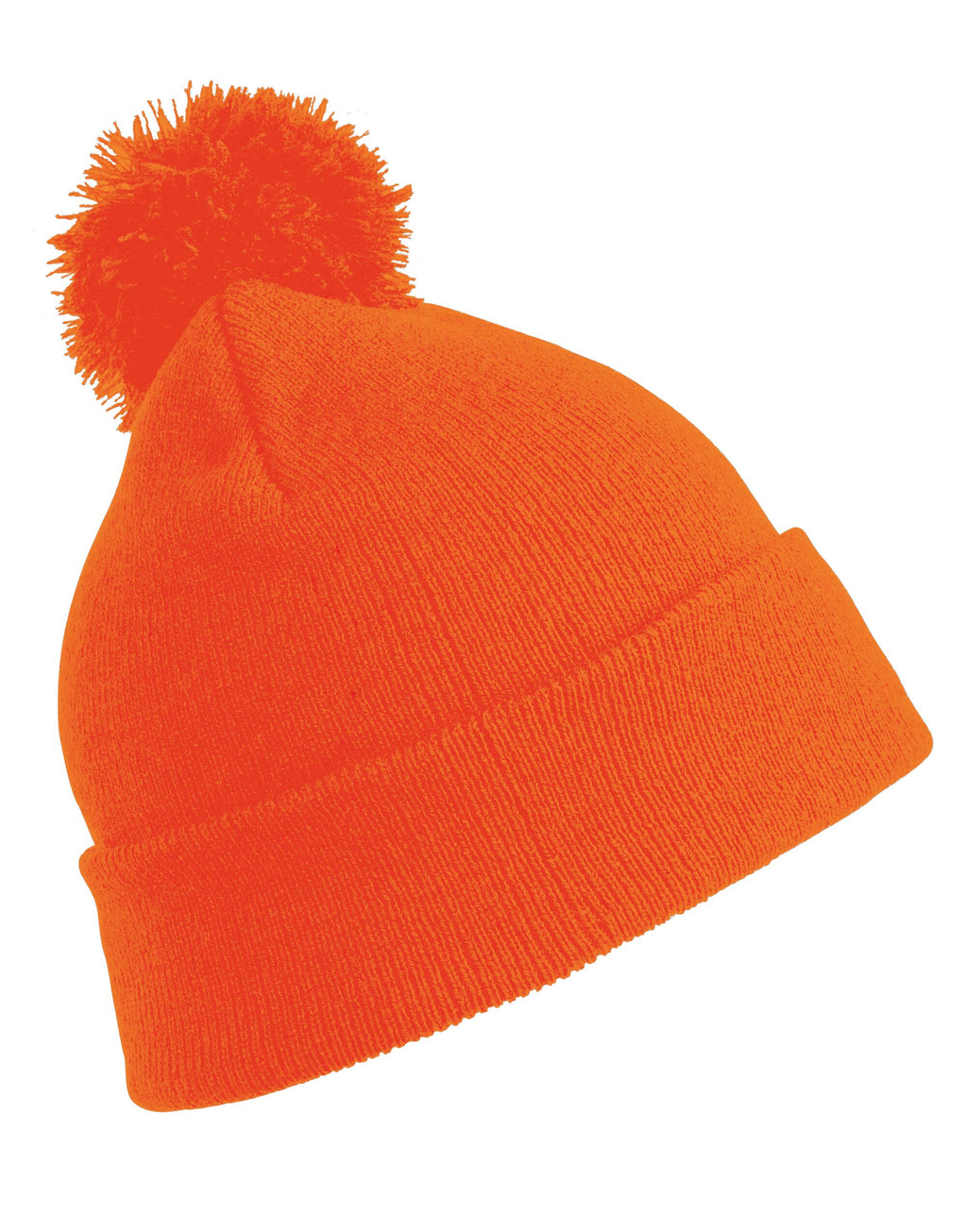 RC028X Result Winter Essentials Pom Pom Beanie - Fluoresent Orange - RC028X