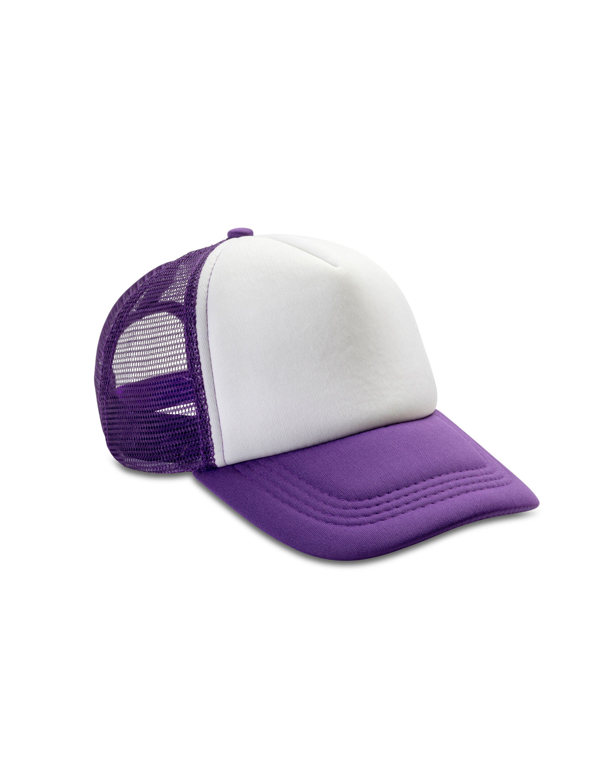 RC089X Result Headwear Detroit 1/2 Mesh Trucker - Purple/White - RC089X