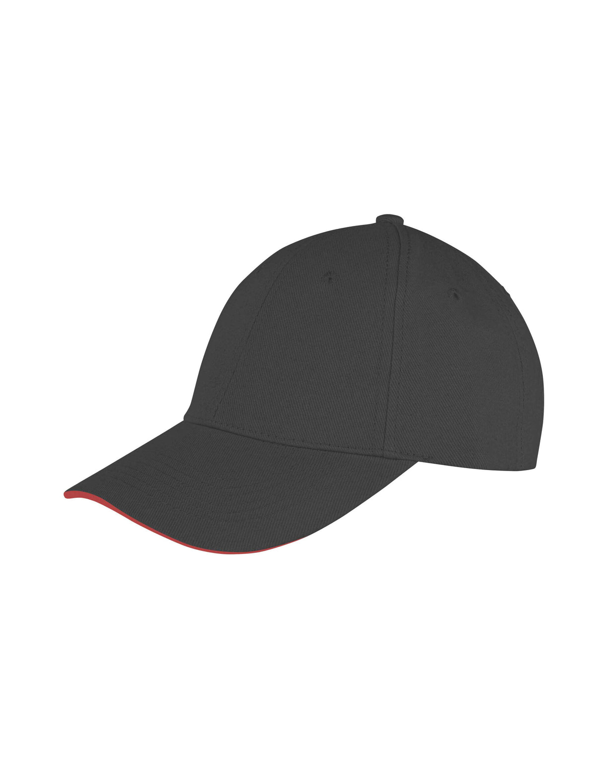 RC091X Result Core Memphis Sandwich Peak Cap - Black/Red - RC091X