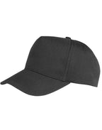 RC84X Result Core Boston 5 Panel Printers Cap - Black - RC84X