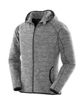 S245F Spiro Fitness Womens Microfleece Hoodie - Grey/Black - S245F