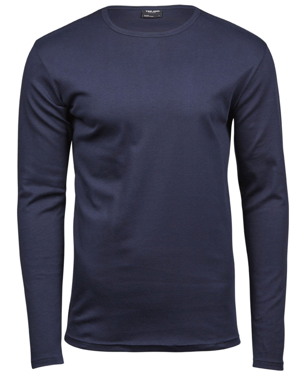 TJ530 Tee Jays Mens Long Sleeve Interlock Tee - Navy - TJ530