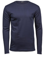 TJ530 Tee Jays Mens Long Sleeve Interlock Tee - Navy - TJ530