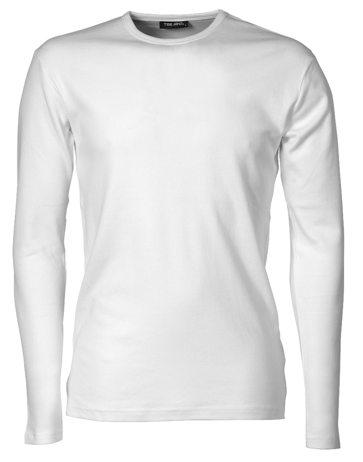 TJ530 Tee Jays Mens Long Sleeve Interlock Tee - White - TJ530