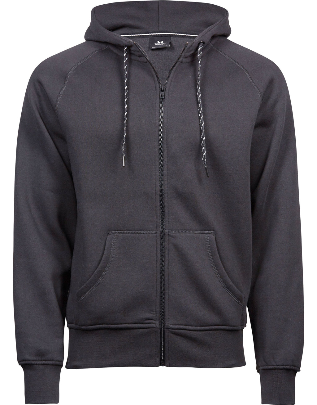 TJ5435 Tee Jays Mens Fashion Full Zip Hood - Dark Grey - TJ5435