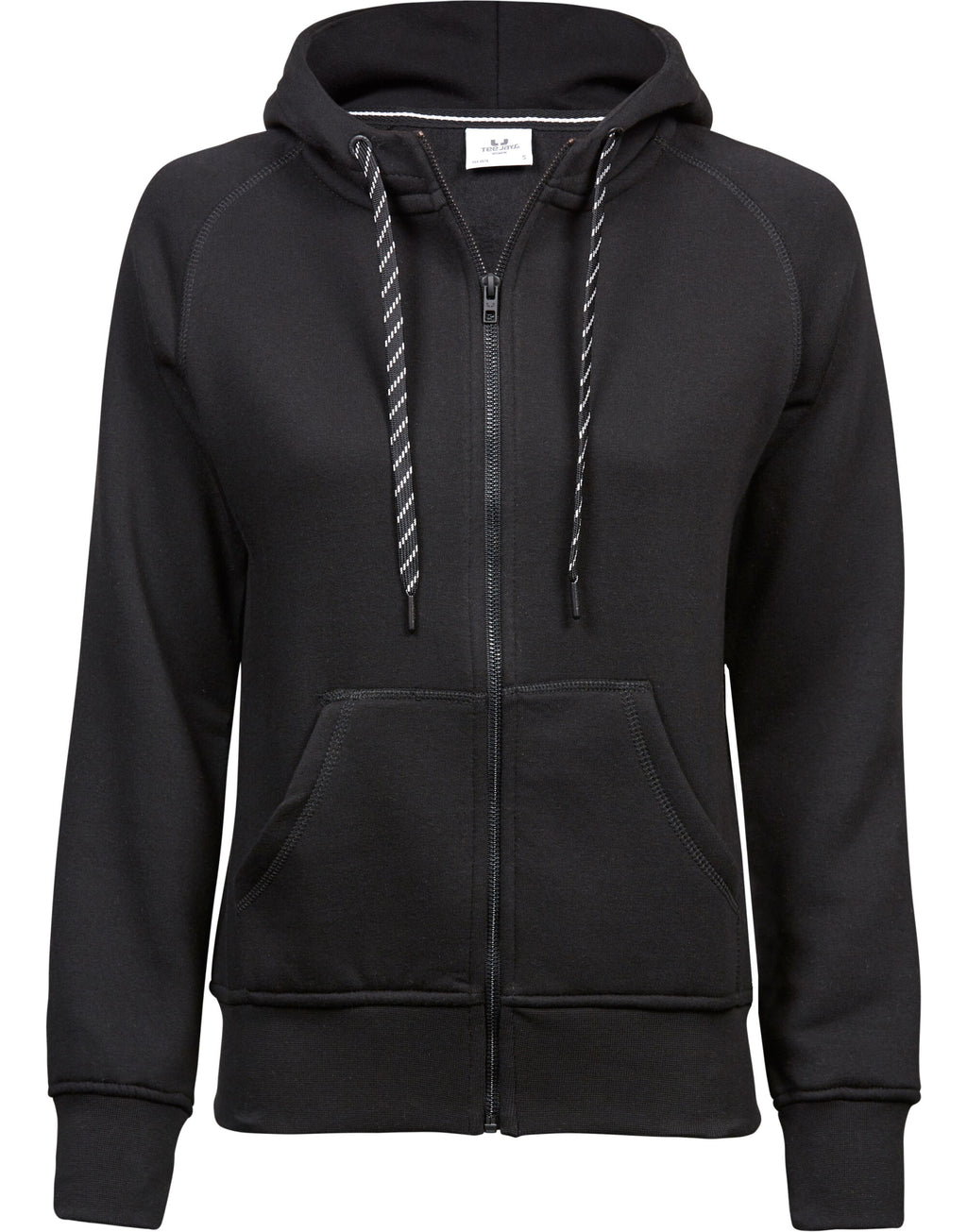 TJ5436 Tee Jays Ladies Fashion Full Zip Hood - Black - TJ5436
