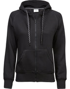 TJ5436 Tee Jays Ladies Fashion Full Zip Hood - Black - TJ5436