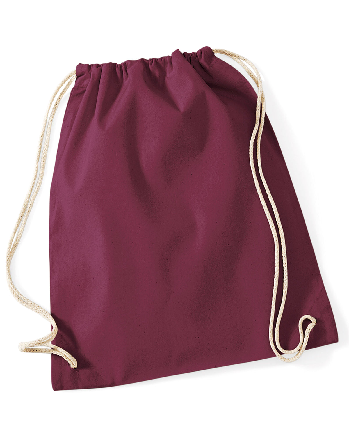 W110 Westford Mill Cotton Gymsac - Burgundy - W110