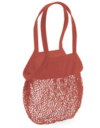 W150 Westford Mill Organic Mesh Grocery Bag - Orange Rust - W150
