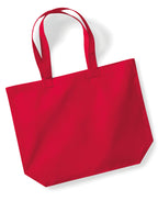 W265 Westford Mill Organic Premium Maxi Tote - Classic Red - W265