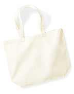 W265 Westford Mill Organic Premium Maxi Tote - Natural - W265