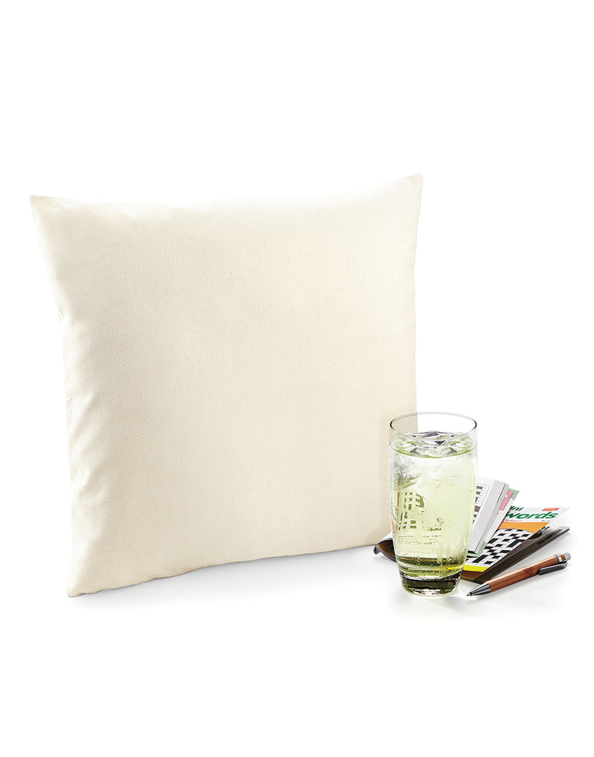 W350 Westford Mill Cotton Cushion Cover - Natural - W350